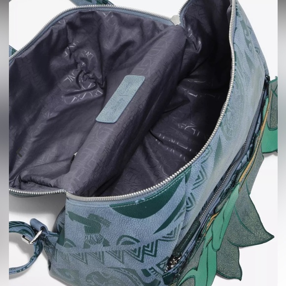 Danielle Nichole Disney Maui Gray and Green Patterned Backpack NWT - Picture 4 of 10